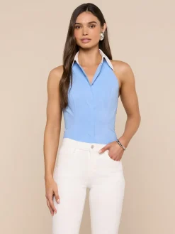 Rina Poplin Halter Top