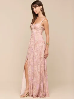 Rosette Maxi Dress