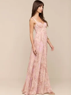 Rosette Maxi Dress