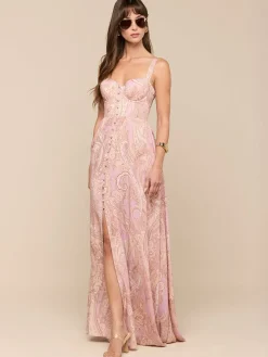 Rosette Maxi Dress