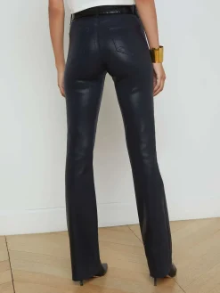 Ruth Coated Straight-Leg Jean