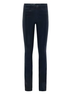 Ruth Coated Straight-Leg Jean