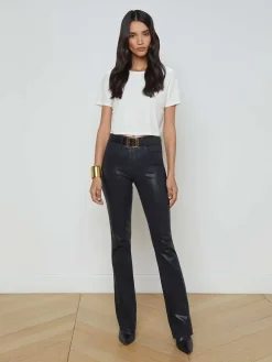 Ruth Coated Straight-Leg Jean