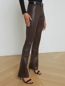 Ruth Coated Straight-Leg Jean