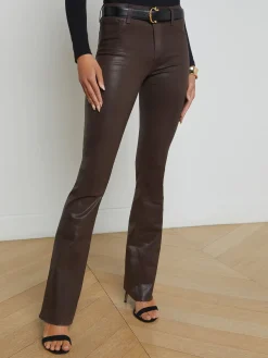 Ruth Coated Straight-Leg Jean