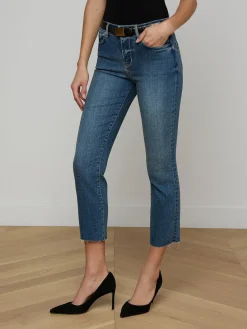 Sada Cropped Slim-Leg Jean
