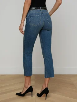 Sada Cropped Slim-Leg Jean