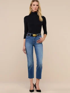 Sada Slim-Leg Cropped Jean