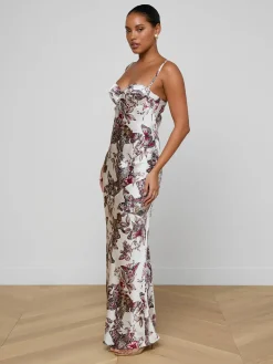 Sayla Silk Gown