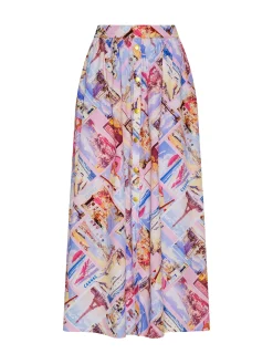Seina Poplin Midi Skirt