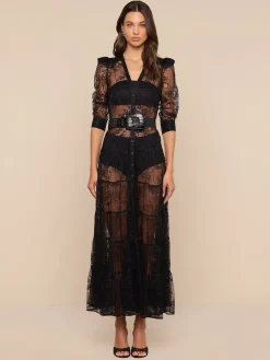 Seraphina Lace Tiered Maxi Dress