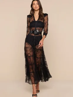 Seraphina Lace Tiered Maxi Dress