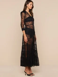 Seraphina Lace Tiered Maxi Dress