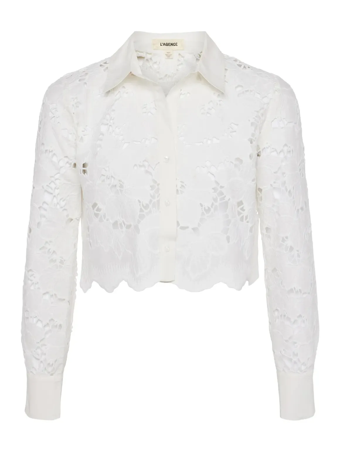 Seychelle Cropped Eyelet Blouse