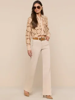 Seychelle Cropped Eyelet Blouse