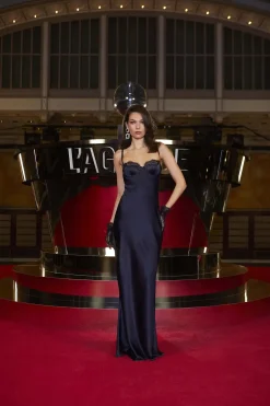 Shayla Silk Lace Gown