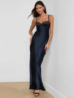 Shayla Silk Lace Gown