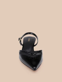 Shelbie Kitten-Heel Mule