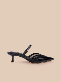 Shelbie Kitten-Heel Mule