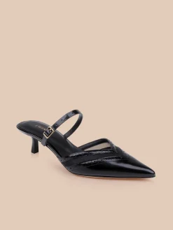 Shelbie Kitten-Heel Mule