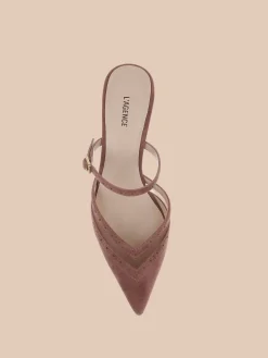 Shelbie Kitten-Heel Mule