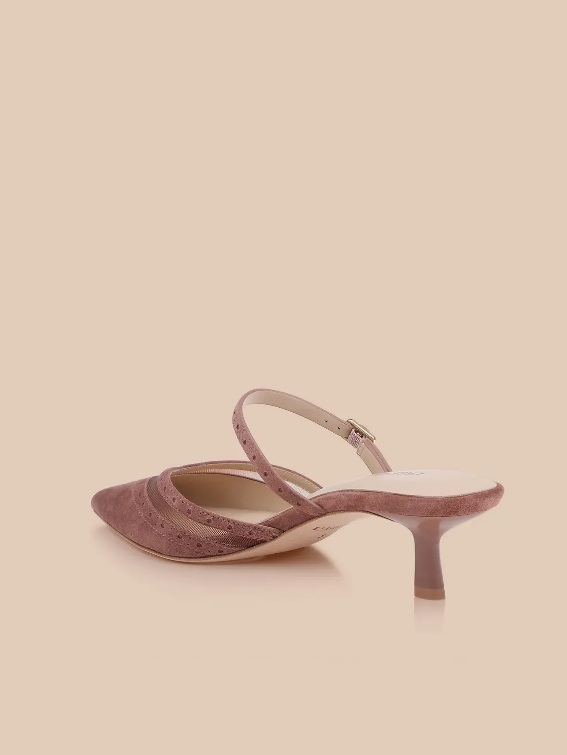 Shelbie Kitten-Heel Mule