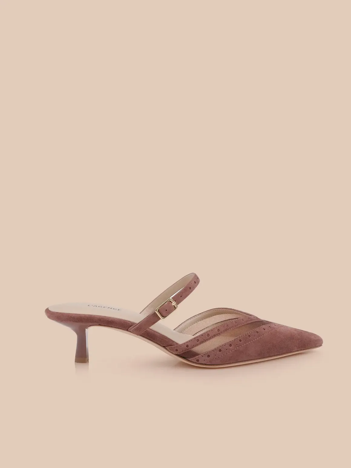 Shelbie Kitten-Heel Mule