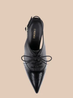Shreya Leather Slingback Pump