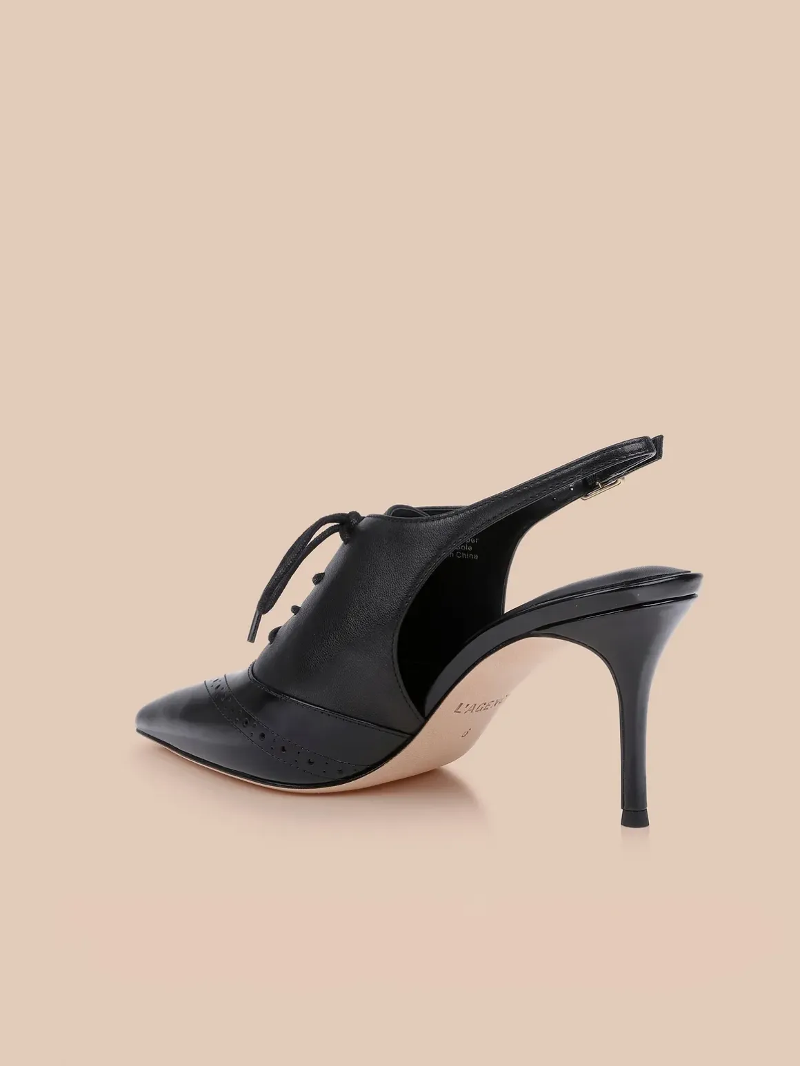 Shreya Leather Slingback Pump