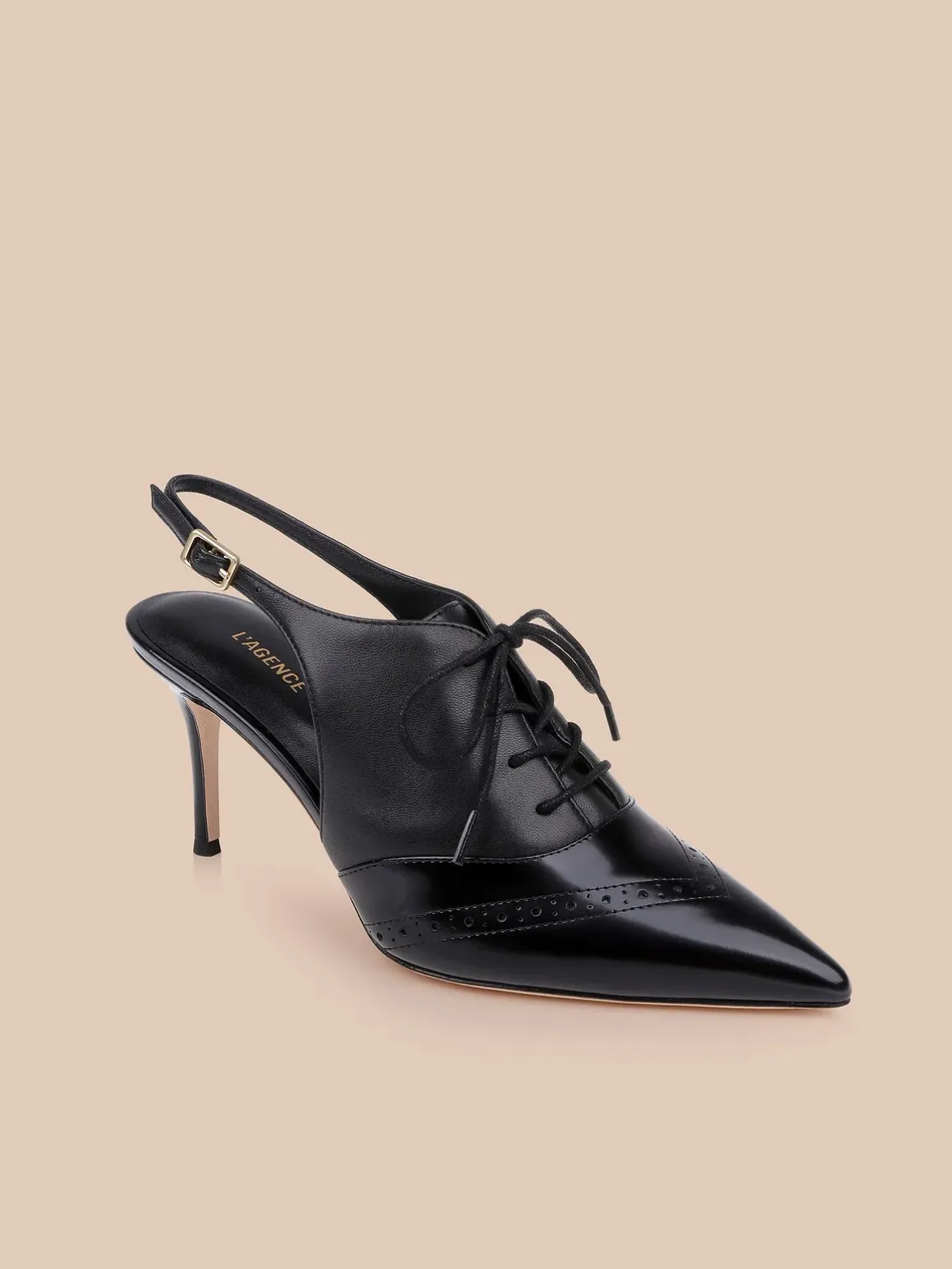 Shreya Leather Slingback Pump