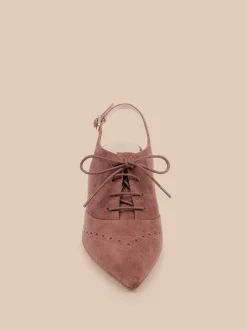 Shreya Suede Slingback Pump