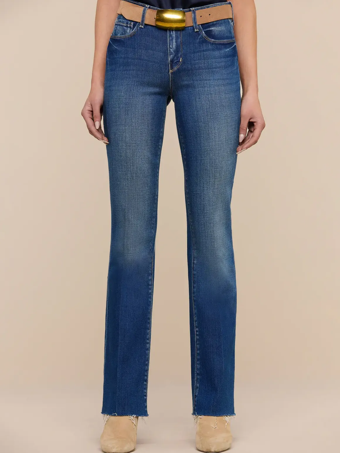 Sneeki Low-Rise Straight-Leg Jean