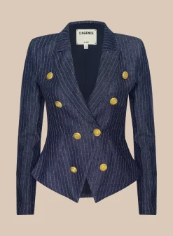 Solar Pinstriped Blazer