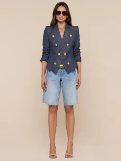 Solar Pinstriped Blazer