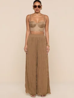 Sonya Linen-Blend Bustier