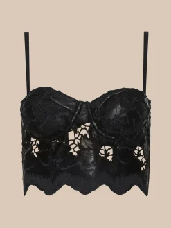 Sonya Vegan Leather Bustier