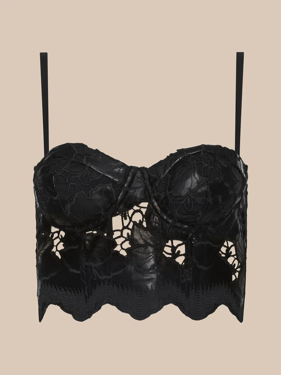 Sonya Vegan Leather Bustier