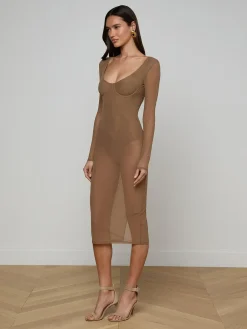 Sorella Mesh Midi Dress