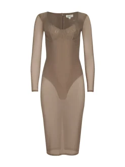 Sorella Mesh Midi Dress