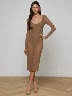 Sorella Mesh Midi Dress