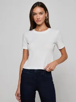 Stormy Cropped Cotton Tee