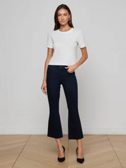 Stormy Cropped Cotton Tee