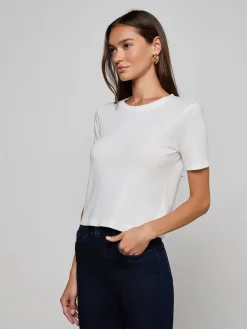 Stormy Cropped Cotton Tee