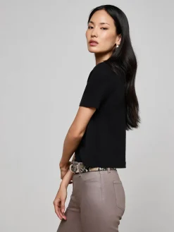 Stormy Cropped Cotton Tee