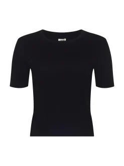 Stormy Cropped Cotton Tee