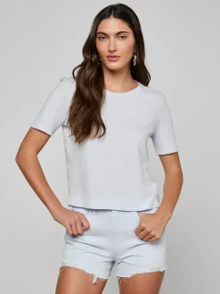 Stormy Cropped Cotton Tee