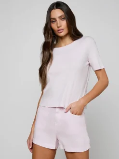 Stormy Cropped Cotton Tee