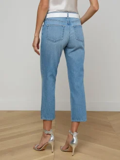 Thalina Cropped Stovepipe Jean