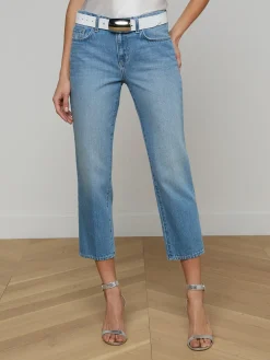 Thalina Cropped Stovepipe Jean