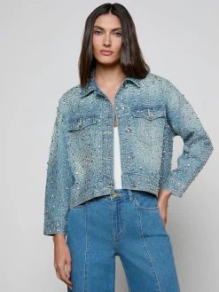 Vangie Embellished Jean Jacket